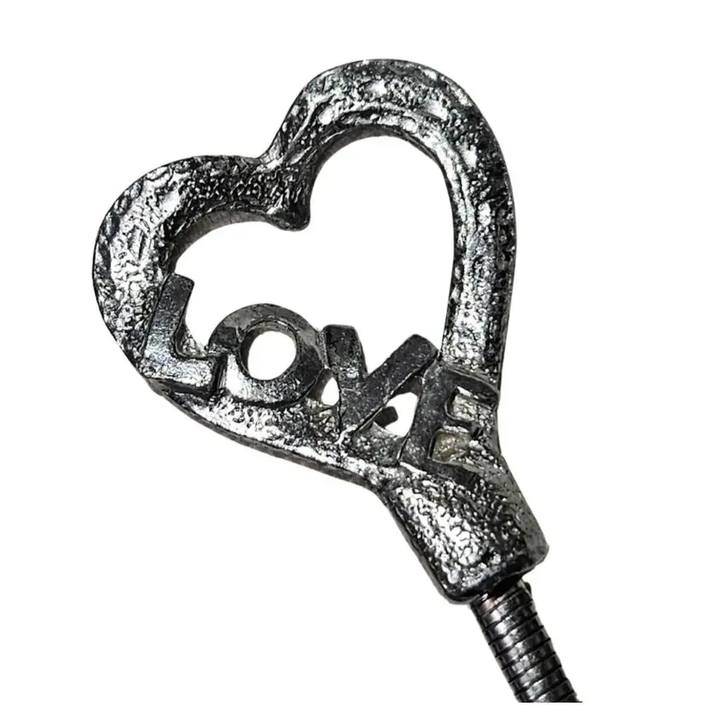 1970s Silver Tennis Motif Serpentine Belt Interlocking Stretchable Heart Buckle